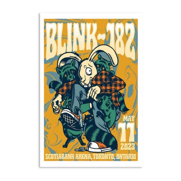 Blink 182 On Scotiabank Arena May 11 2023 Toronto Poster