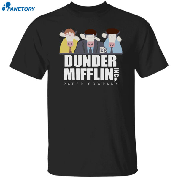 Cow Dunder Moofflin Paper Cowpany Shirt