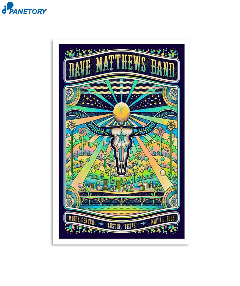 Dave Matthews Band Austin Texas May 11 2023 Poster