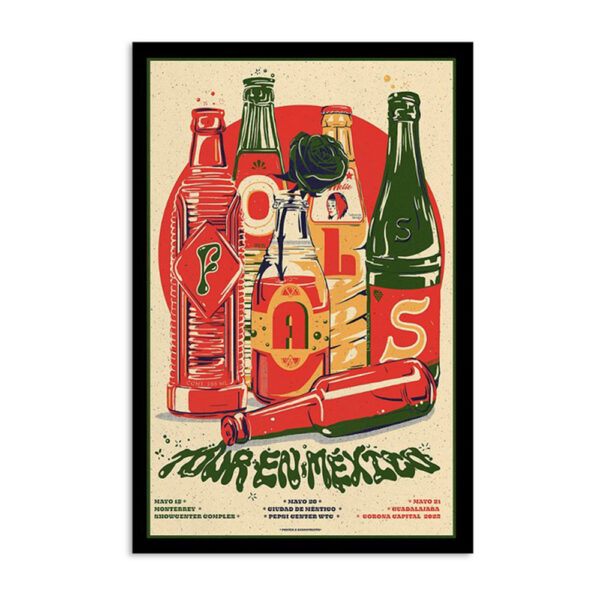Foals Mexico May 18 2023 Tour Poster