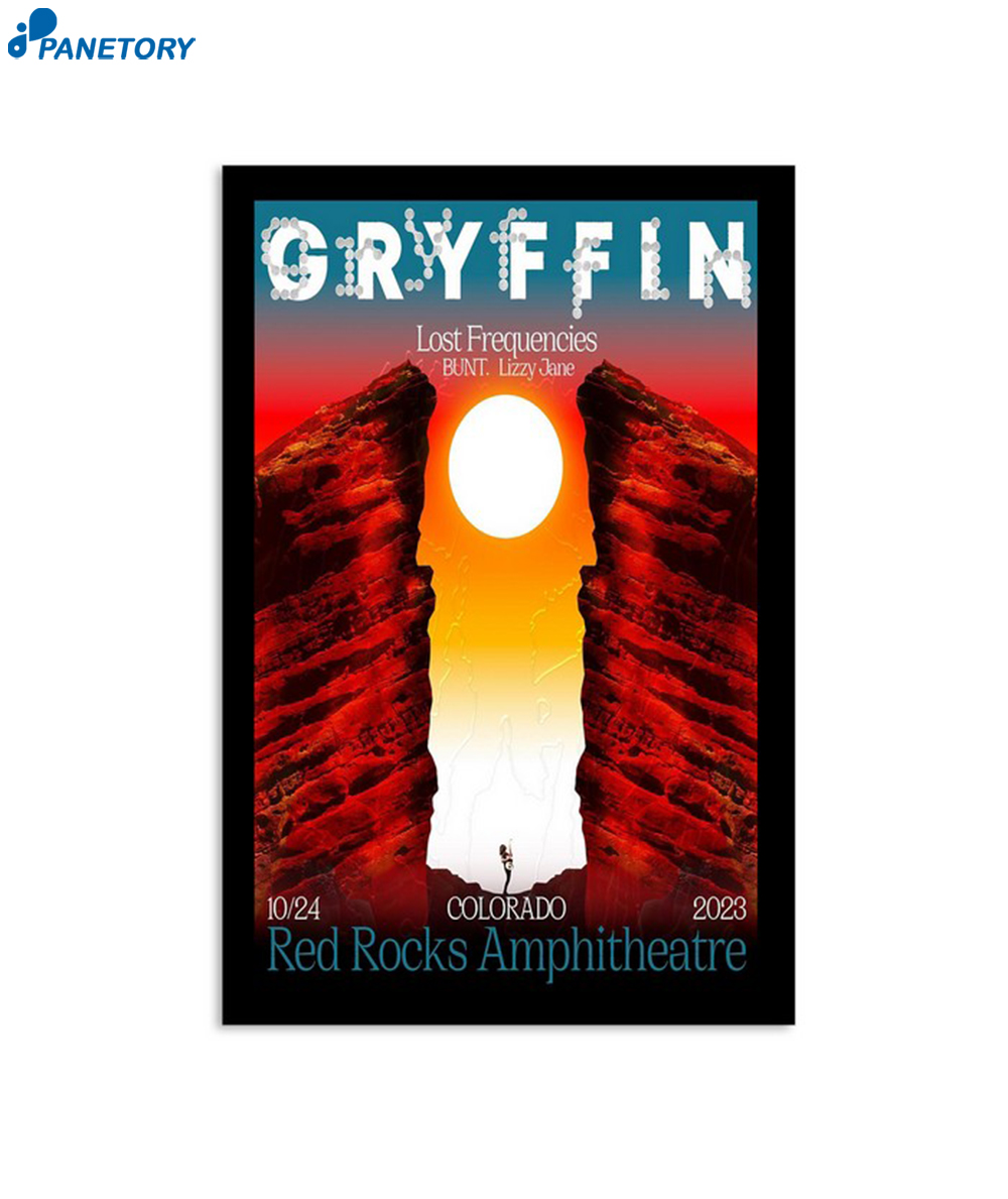 Gryffin Red Rocks Tour 2023 Poster
