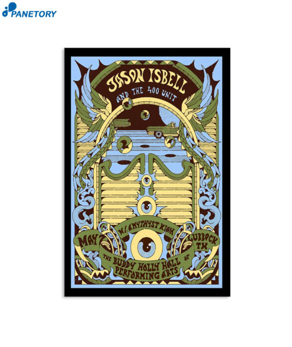 Jason Isbell And The 400 Unit Lubbock Texas May 7 2023 Poster