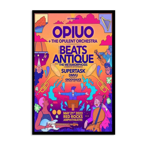 Opiuo Morrison Co Red Rocks Amphitheatre May 21 2023 Poster