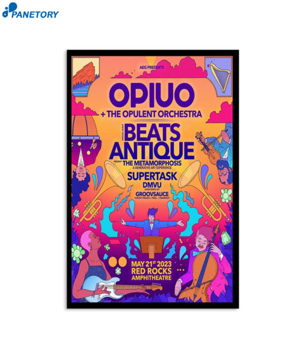 Opiuo Morrison Co Red Rocks Amphitheatre May 21 2023 Poster