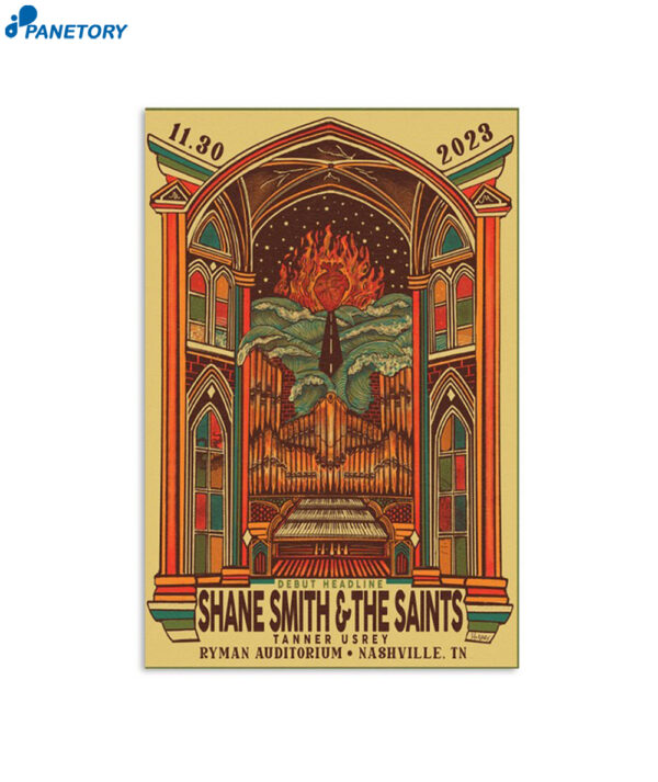 Shane Smith And The Saints November 30 2023 Nashville Poster