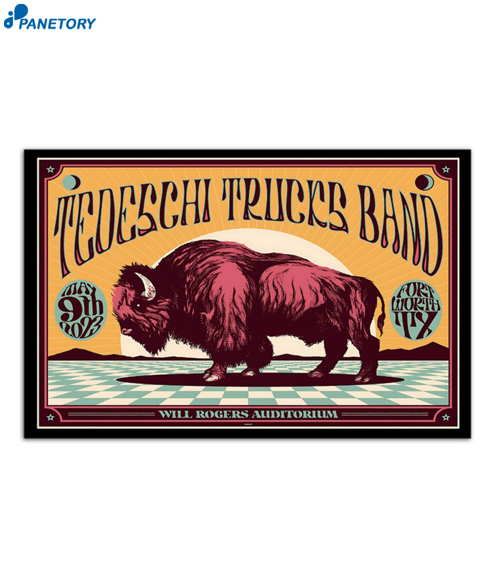Tedeschi Trucks Band Fort Worth Will Rogers Auditorium May 9 2023 Poster