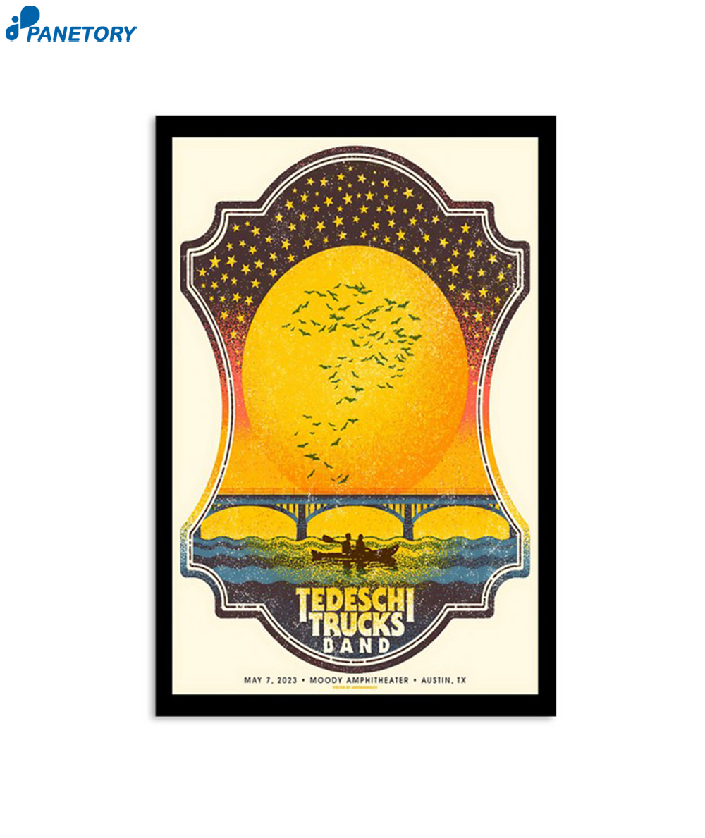 Tedeschi Trucks Band Moody Amphitheater Austin May 7 2023 Poster