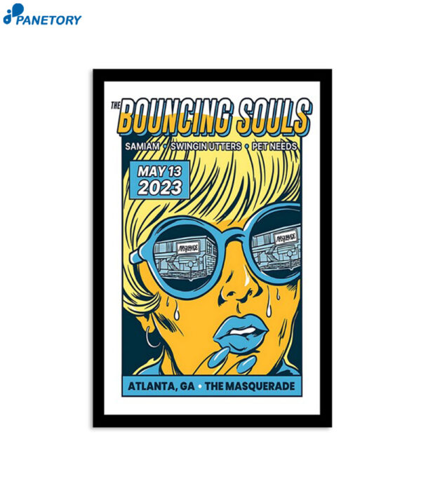 The Bouncing Souls 2023 Atlanta Ga Tour Poster