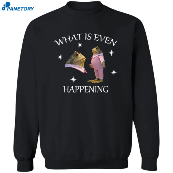 What Is Even Happening Frog Sweatshirt