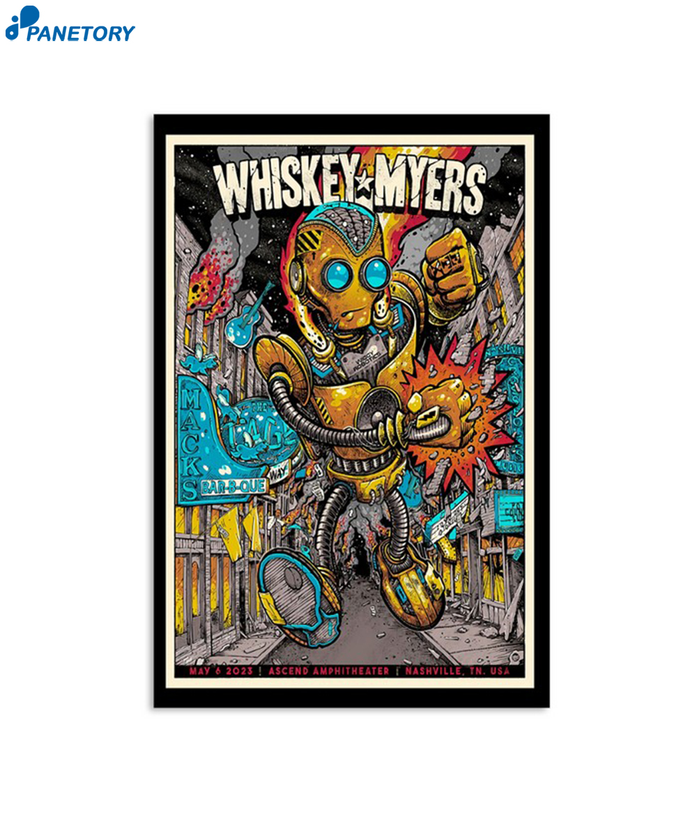 Whiskey Myers Nashville May 6 2023 Poster