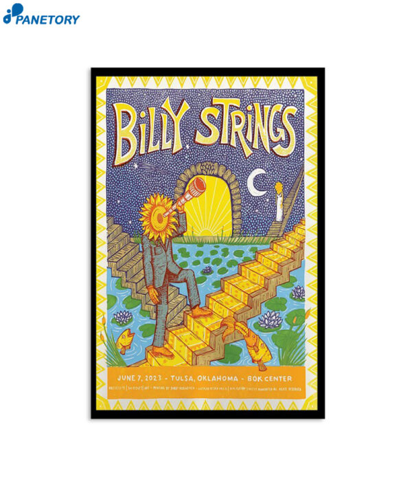Billy Strings Band Tulsa Oklahoma June 7 2023 Poster