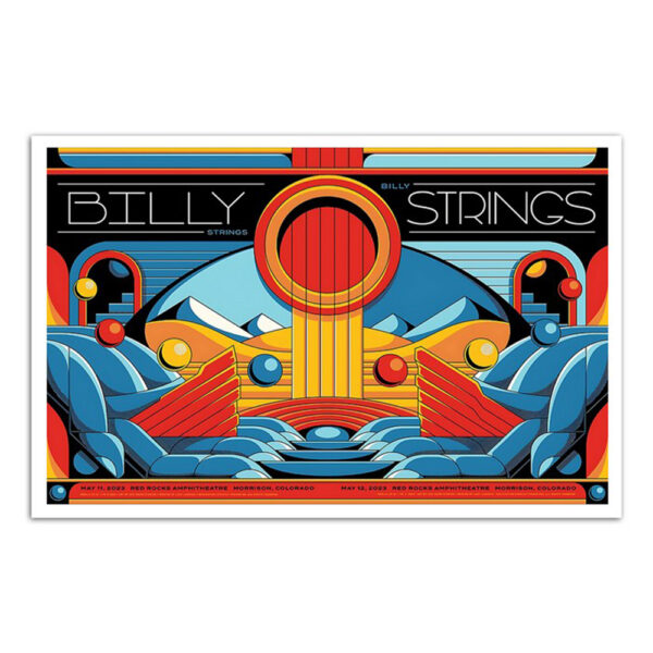 Billy Strings Tickets Morrison Red Rocks Amphitheatre Poster