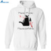 Black Cat Meow Meow Meowdafakas Shirt 1