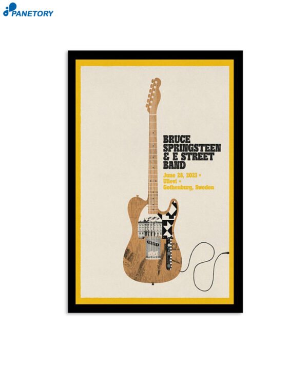 Bruce Springsteen &Amp; E Street Band Sweden 6 28 2023 Poster