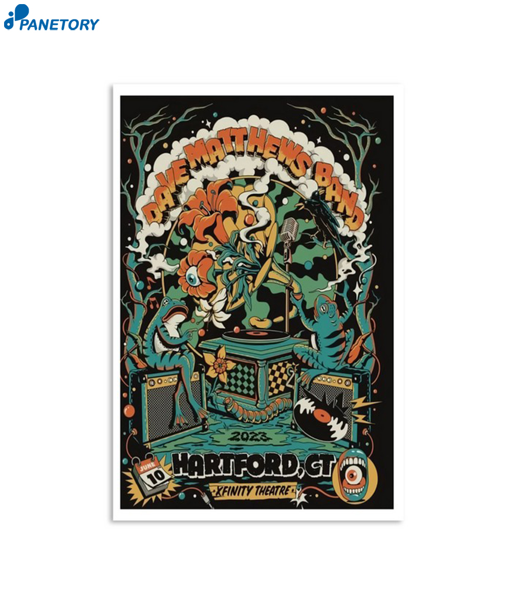Dave Matthews Band June 10 2023 Hartford Poster