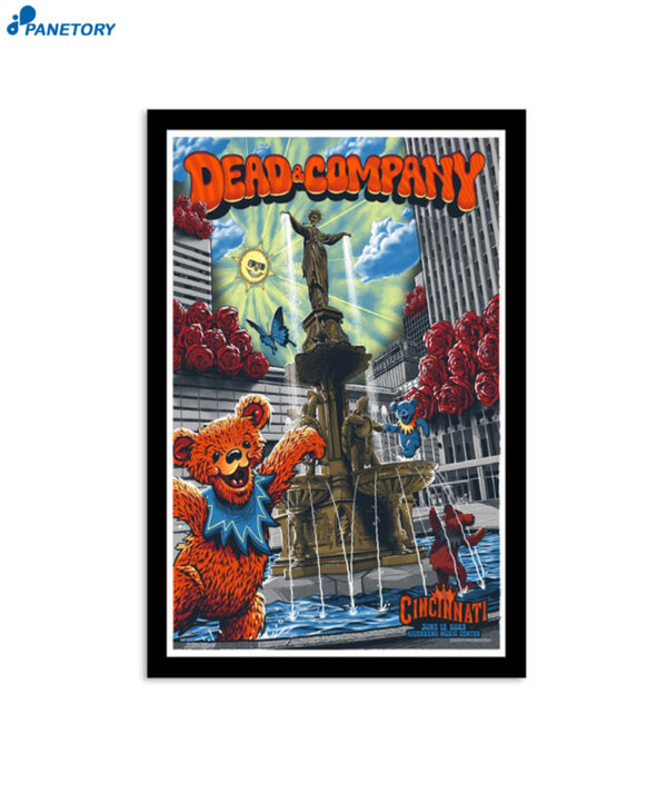 Dead & Company 2023 Cincinnati Oh Poster