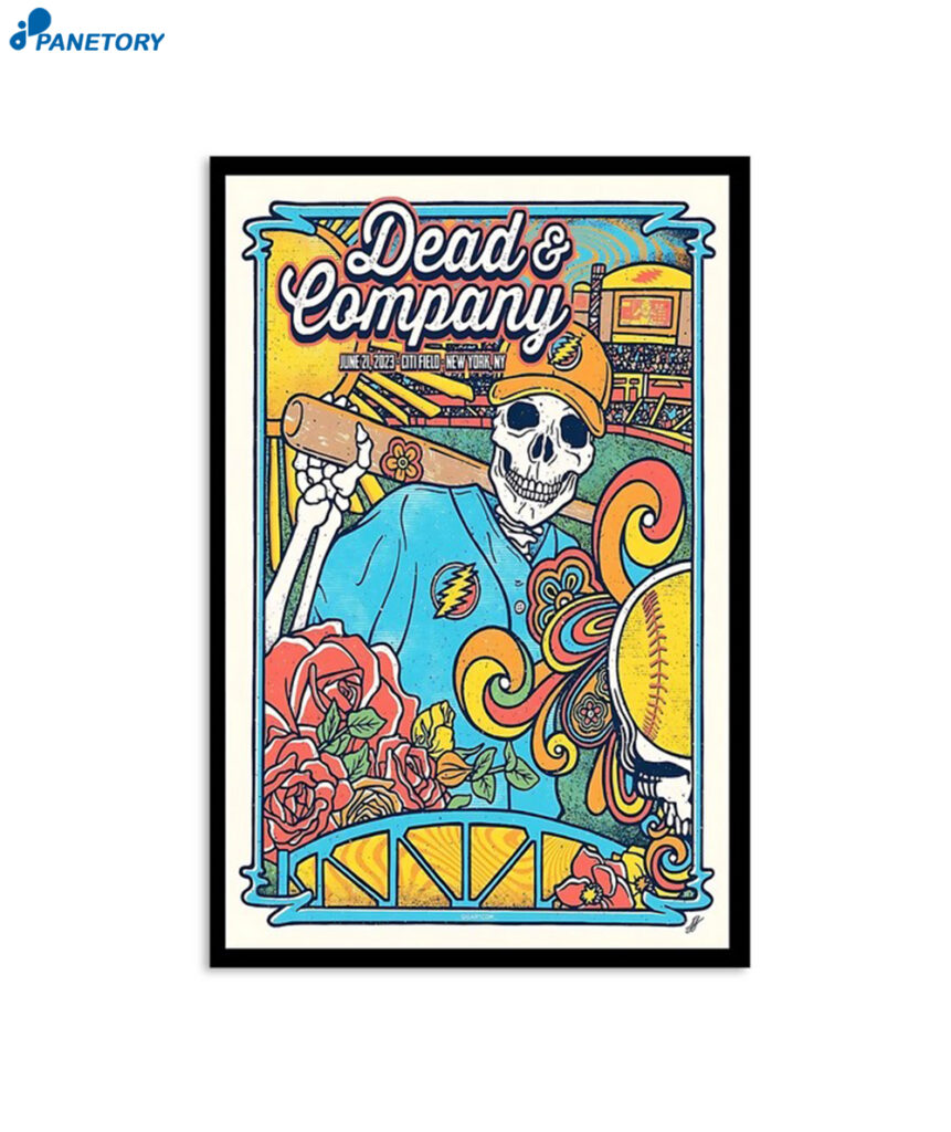 Dead & Company Citi Field June 2023 Poster 2024