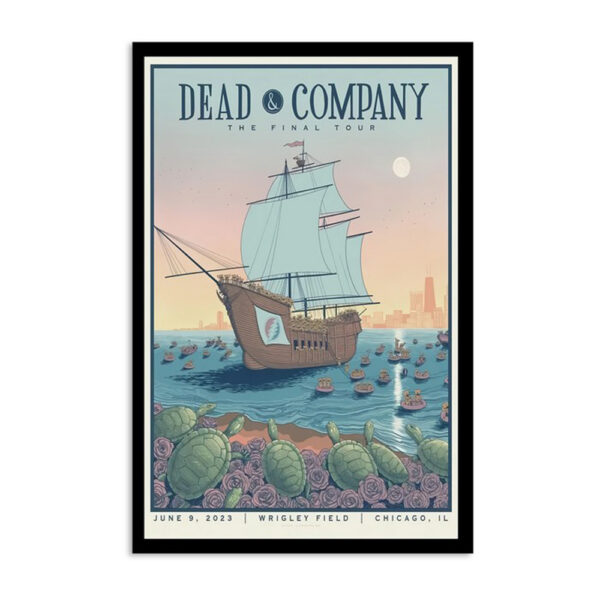 Dead & Company Final Tour Chicago June 9 2023 Poster
