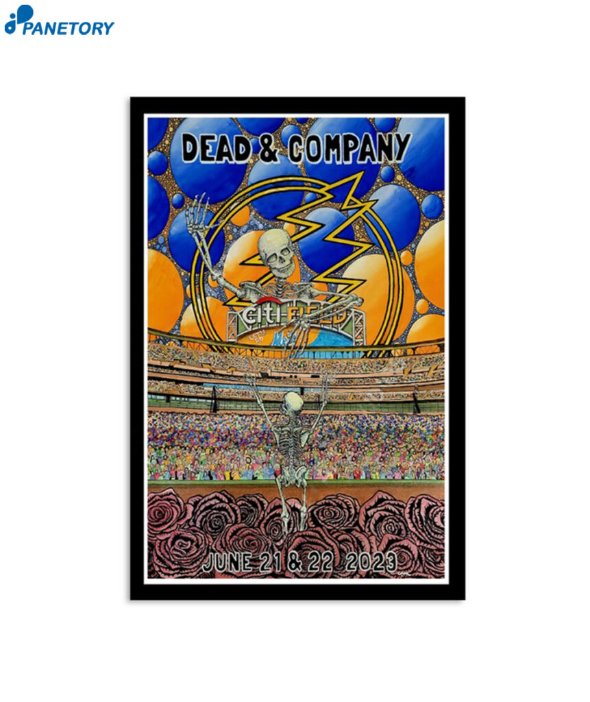 Dead & Company Tour 2023 Citi Field Poster 2025