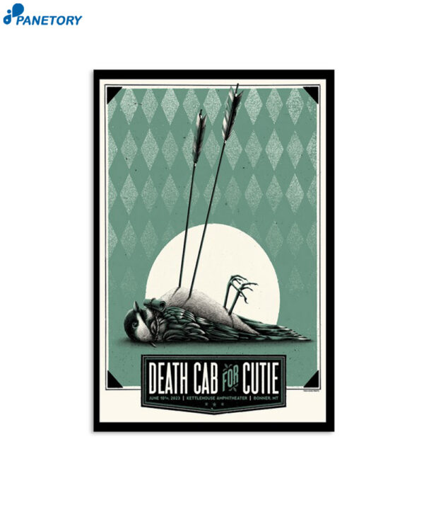 Death Cab For Cutie Bonner June 10 2023 Bird Poster