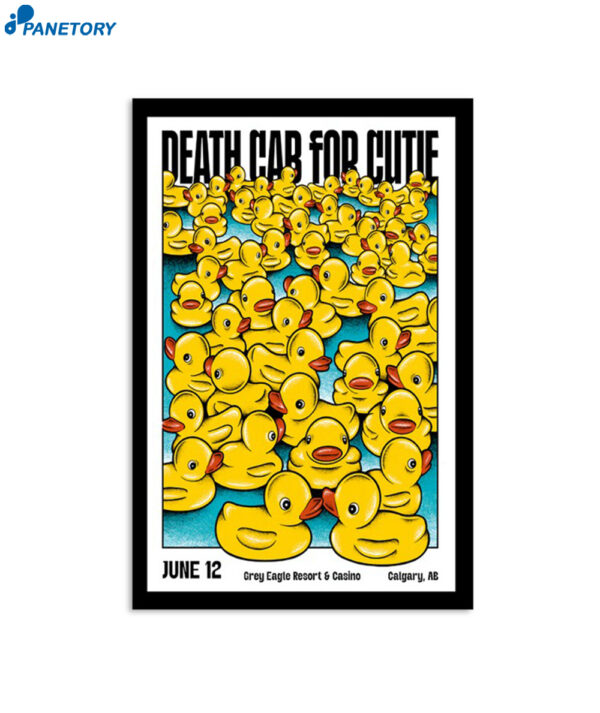 Death Cab For Cutie Calgary June 12 2023 Poster