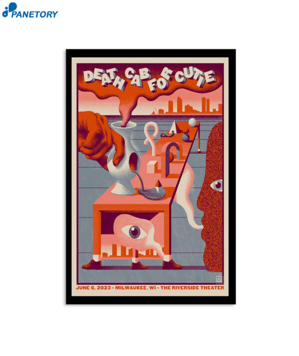 Death Cab For Cutie Milwaukee June 6 2023 Poster