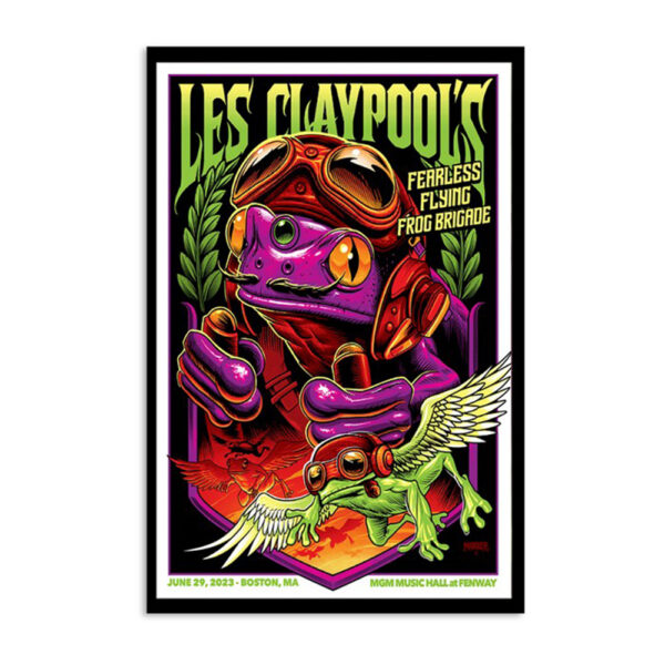 Les Claypool's Fearless Flying Frog Brigade Boston June 29 2023 Poster