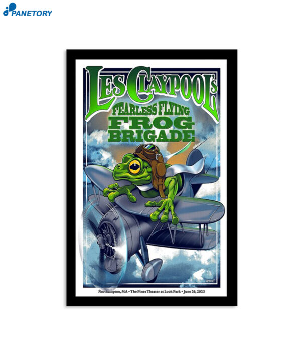 Les Claypool's Fearless Flying Frog Brigade Northampton June 26 2023 Poster