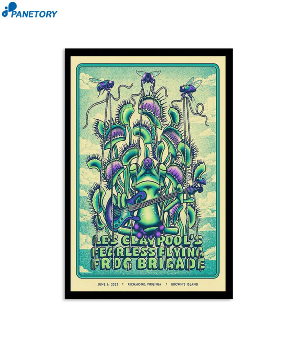 Les Claypool'S Fearless Flying Frog Brigade Richmond Tour 2023 Poster