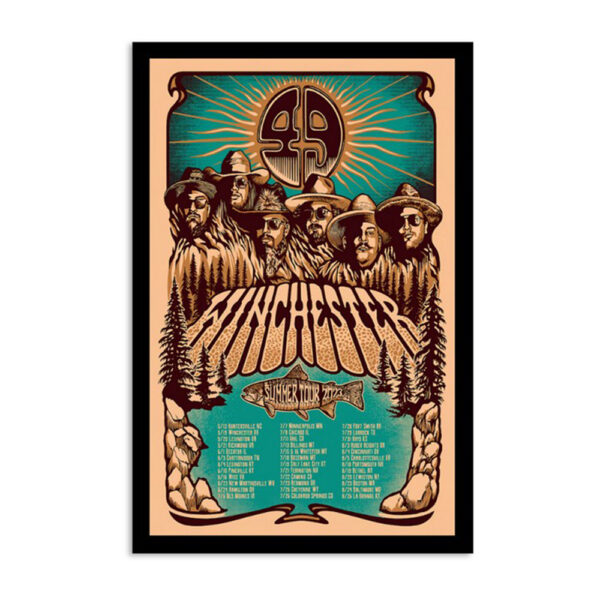 Limited 49 Winchester Autographed Summer Tour 2023 Poster