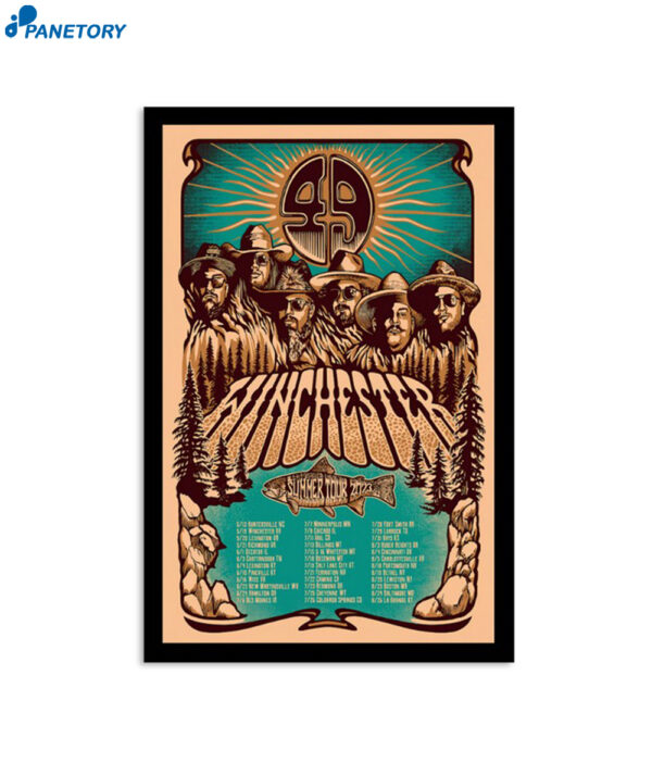 Limited 49 Winchester Autographed Summer Tour 2023 Poster