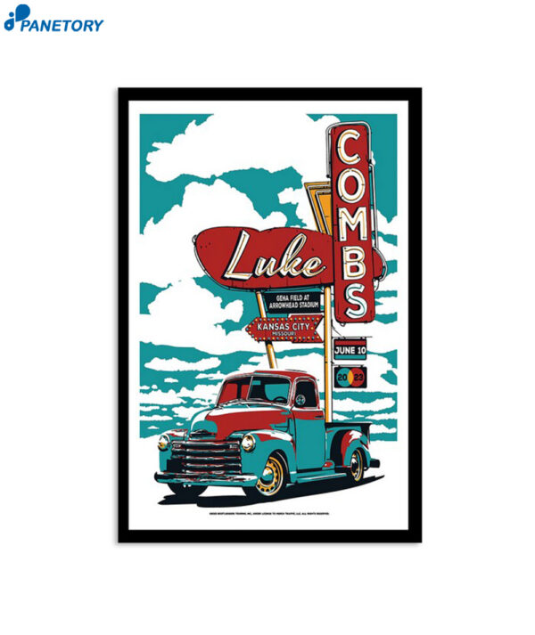 Luke Combs Kansas City Missouri 06 10 2023 Poster