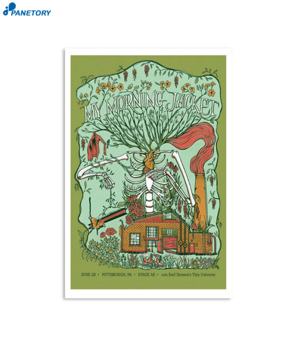 My Morning Jacket Tour Stage Ae Pittsburgh June 28 2023 Poster