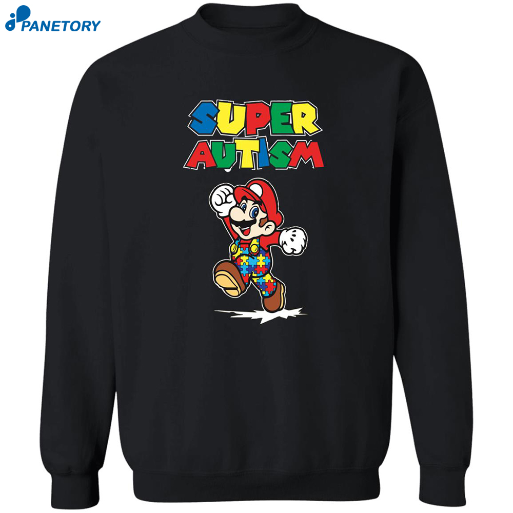 Super Mario Super Autism Shirt 2
