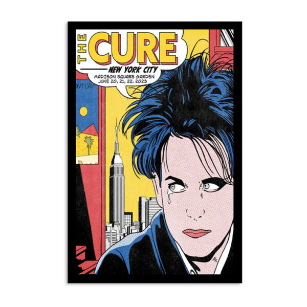 The Cure Madison Square Garden New York June 20 2023 Poster