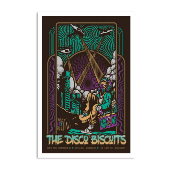 The Disco Biscuits Mulcahy's Pub And Concert Hall Wantagh June 16 2023 Poster