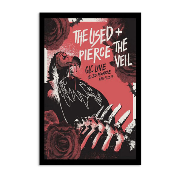 The Used And Pierce The Veil Grand Rapids Tour 2023 Poster