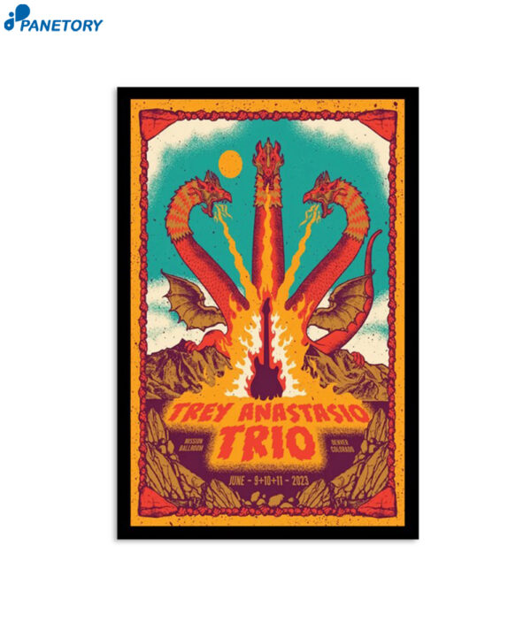 Trey Anastasio Trio Denver Co 2023 Poster