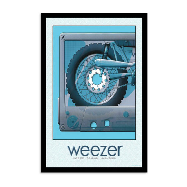 Weezer Minneapolis June 13 2023 Poster