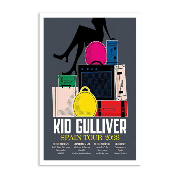 2023 Kid Gulliver Spain Tour Sept Oct Event Poster