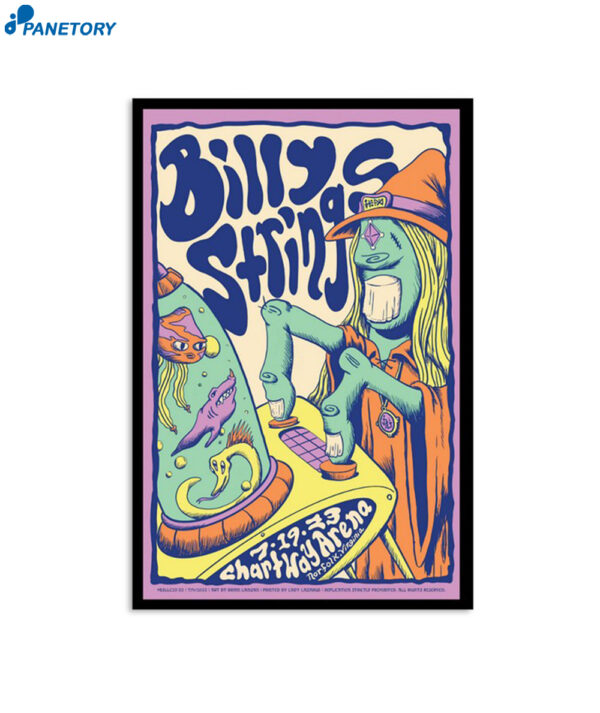 Billy Strings Chartway Arena Norfolk Va 2023 Poster