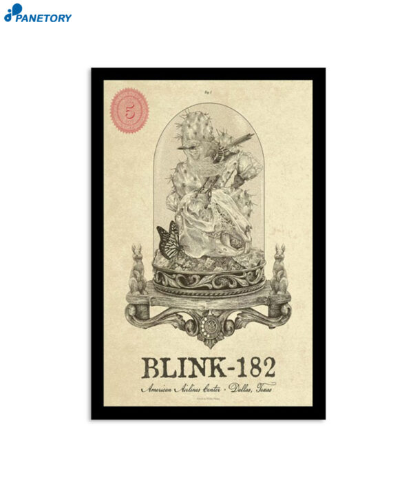Blink-182 World Tour Dallas July 5 2023 Poster
