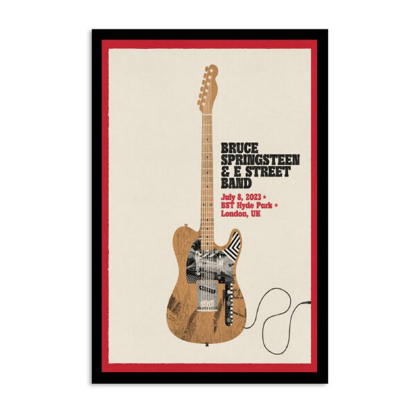 Bruce Springsteen & E Street Band London July 8 2023 Poster