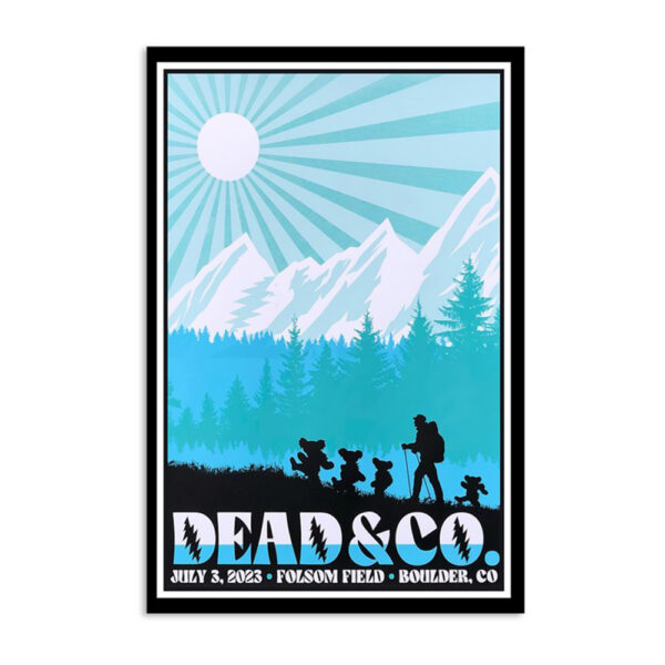 Dead & Co Folsom Field Boulder July 3 2023 Poster