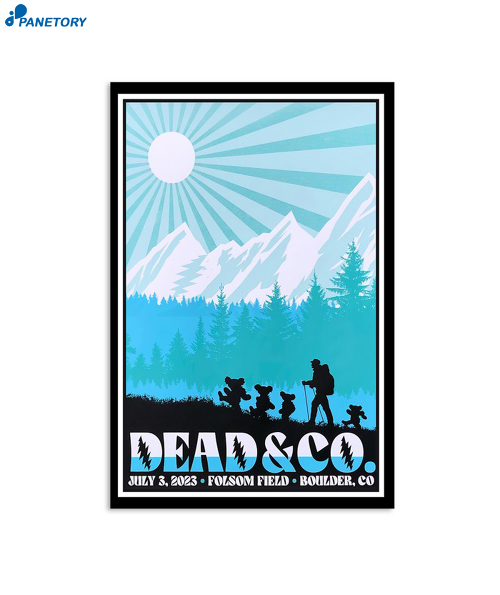 Dead & Co Folsom Field Boulder July 3 2023 Poster