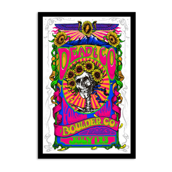 Dead & Company Boulder Co Folsom Field July 2023 Poster