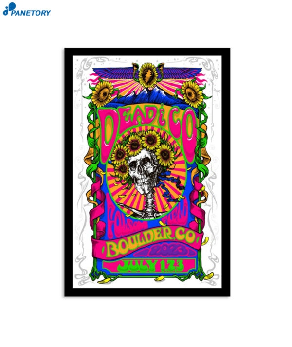 Dead & Company Boulder Co Folsom Field July 2023 Poster