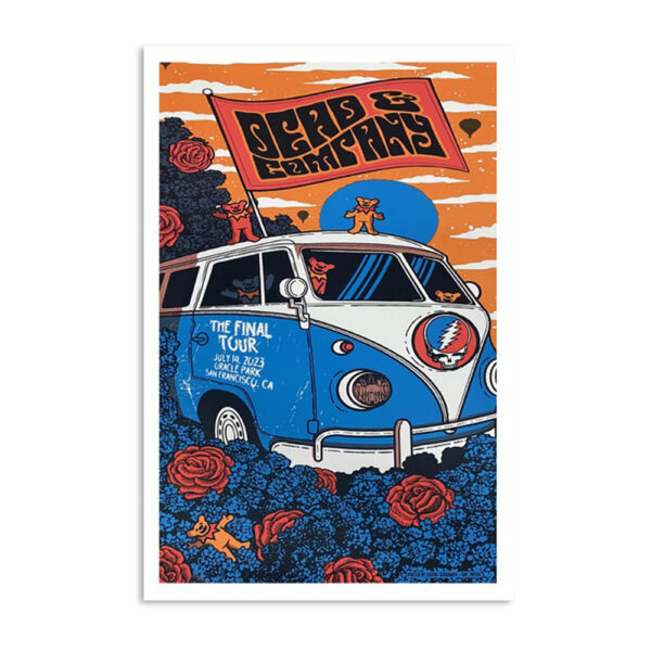 Dead & Company The Final Tour Oracle Park San Francisco July 2023 Poster