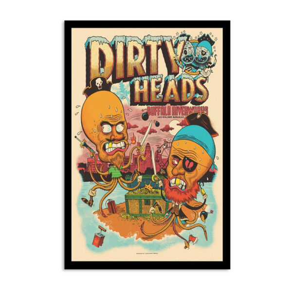 Dirty Heads Island Glow Tour Buffalo Riverworks Jul 13 2023 Poster