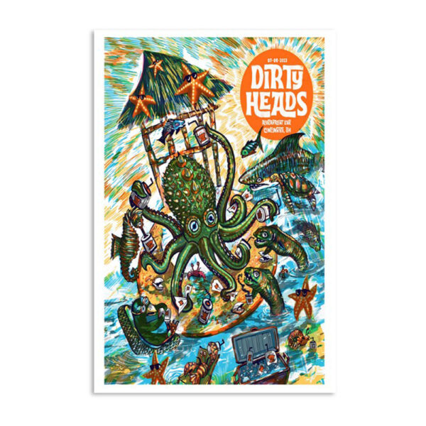 Dirty Heads Tour Cincinnati Oh July 8 2023 Poster